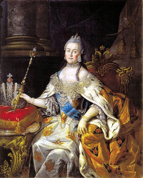 Antropov, Aleksei Portrait of Catherine II Spain oil painting art